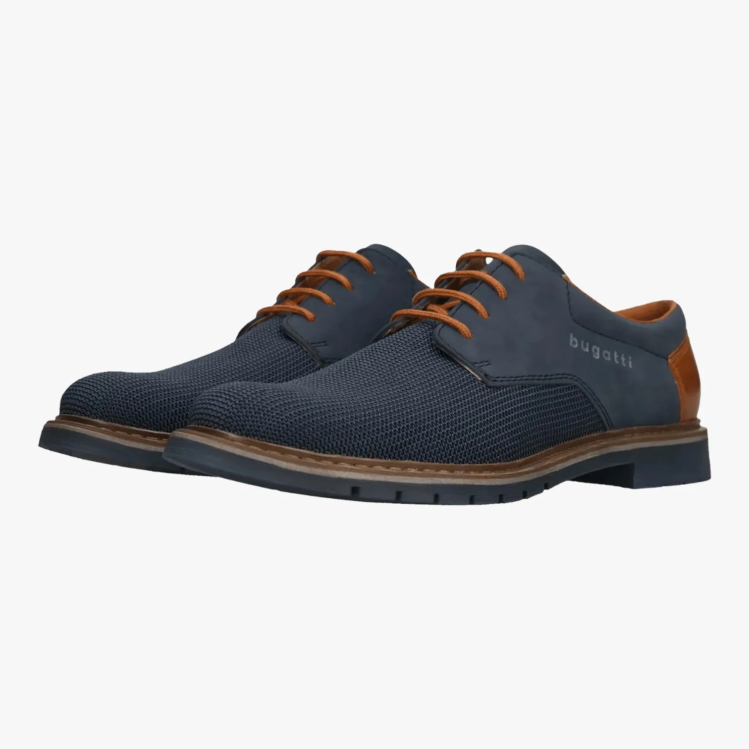 Bugatti Navy Lace-up (Textured Upper) - 335-AVE01-6955-4141