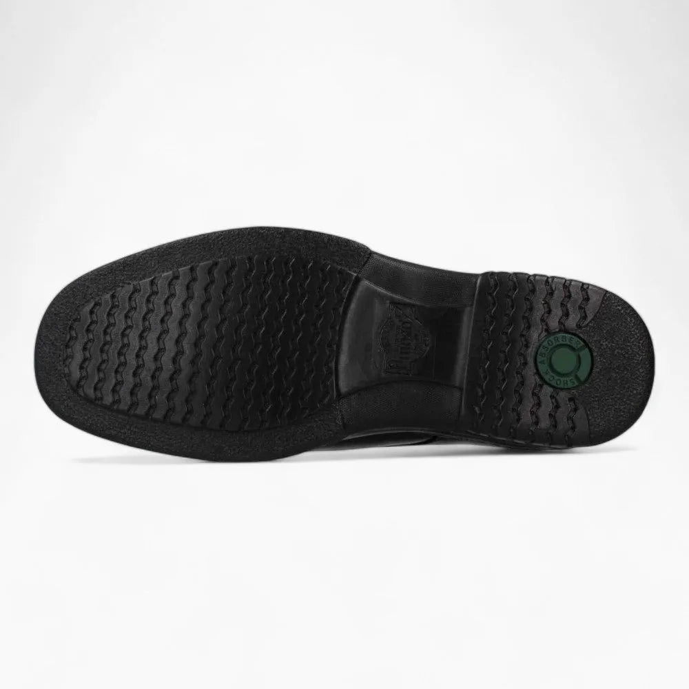 Pinoso’s Men’s Black Blucher – Seamless, Wide Fit for Sensitive Feet - Leavys Shoes