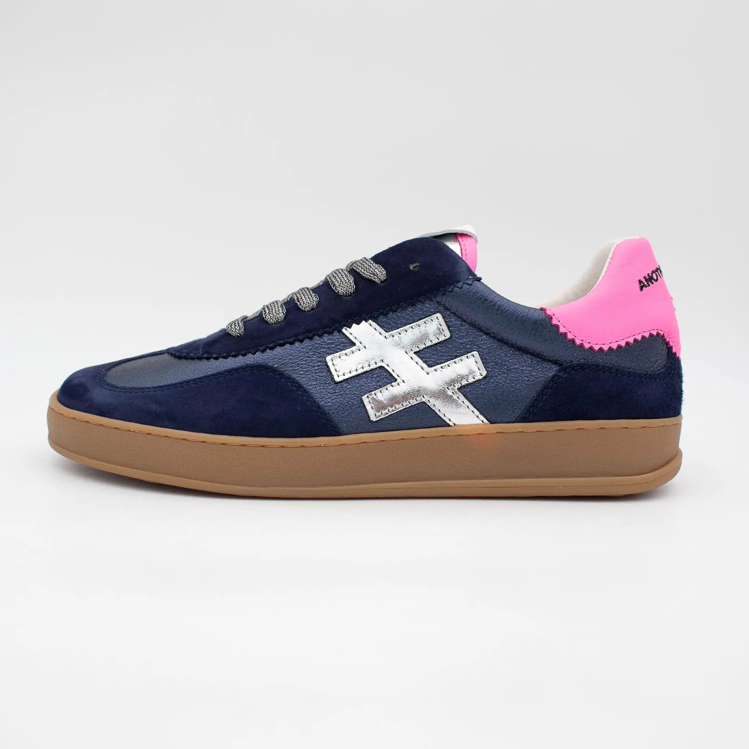 Another Trend Ocean ANTE+METAL Nubuck & Metallic Trainers - Leavys Shoes