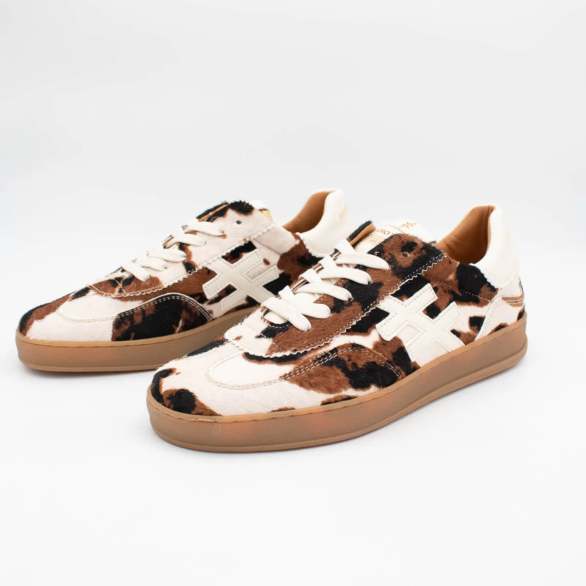 Another Trend Iconic II Vaca Cow-Print Leather Trainers