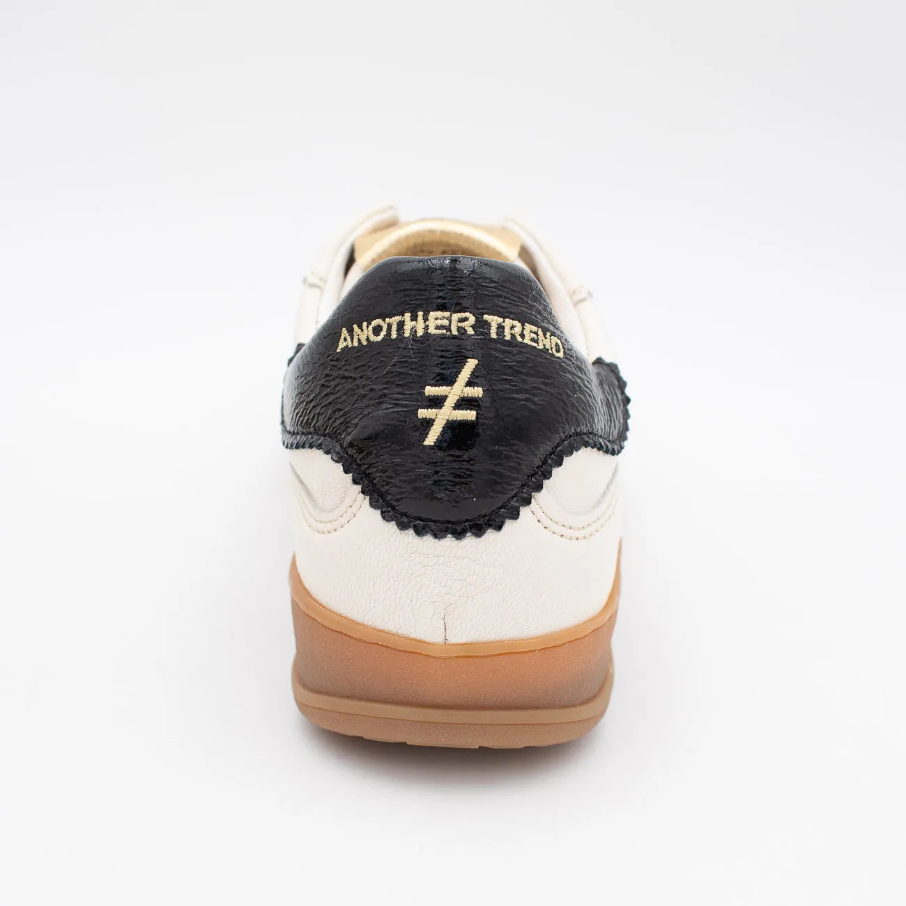 Another Trend Leather Retro Trainers – Off White