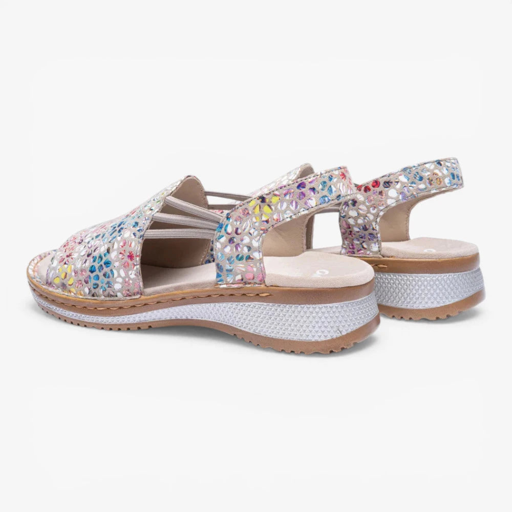 Ara Metallic Multi Sandal (Elasticated Band) Hawaii