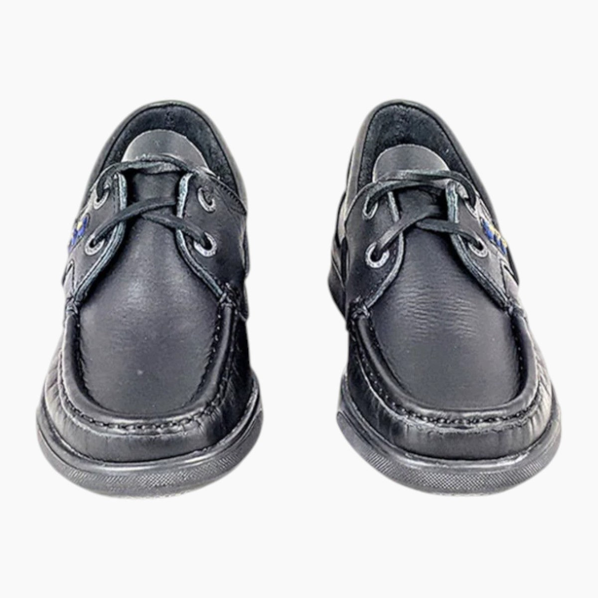 AV8 Kapley Black Deck School Shoes - Leavys Shoes