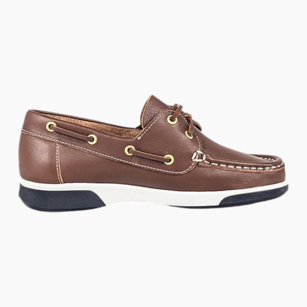 AV8 Kapley Brown Leather Deck Shoes - Leavys Shoes