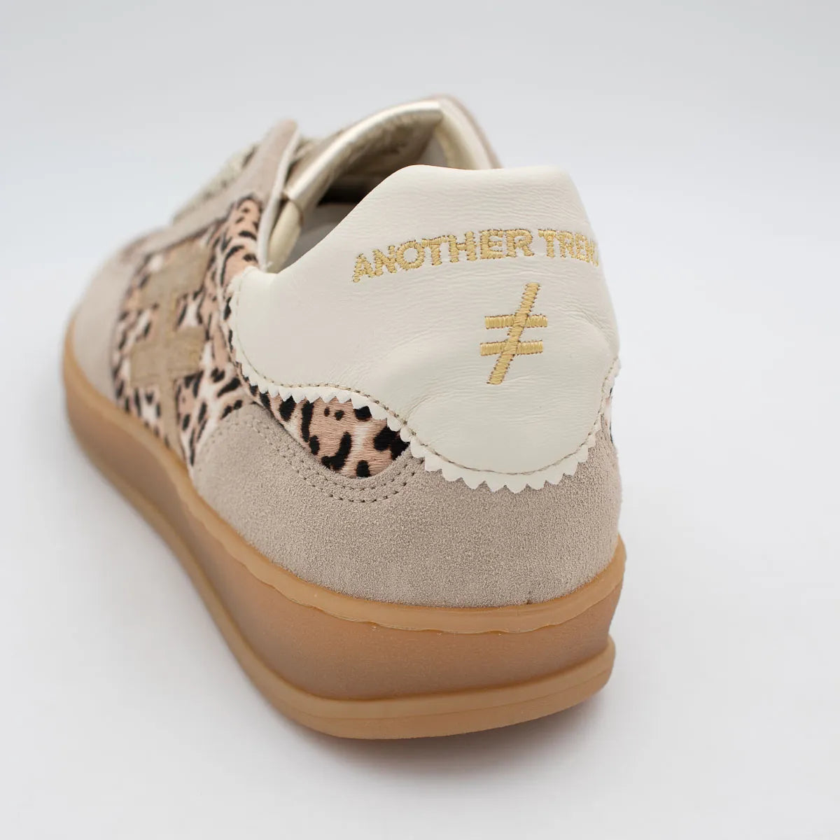 Another Trend ICONIC II Beige and Leopard Trainer (Hair On Leopard) - A032C3A3