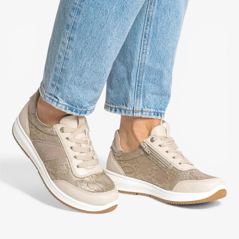 Ara Beige Trainer (Wide Fit) Osaka