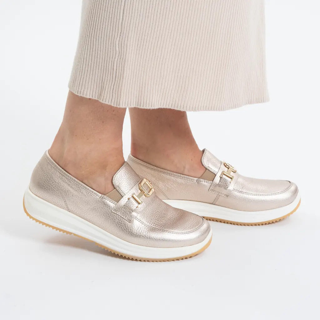 Ara Gold Loafer (Wide Fit) Osaka