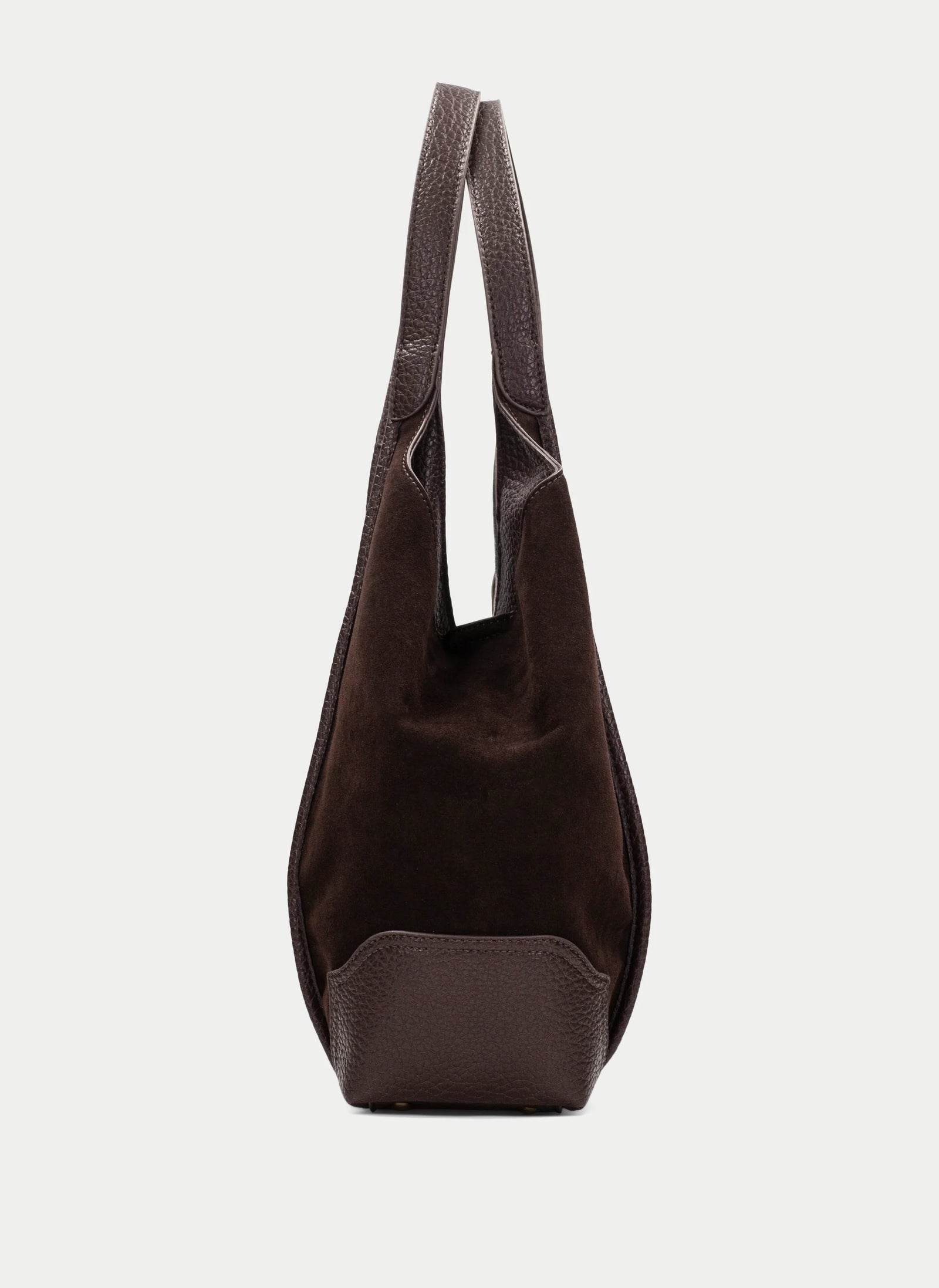 Hispanitas Chocolate Recycled Suede-Effect Hobo Bag