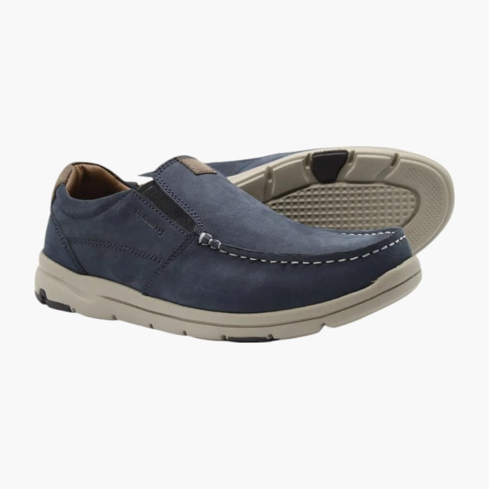 Dubarry Boston Navy Men’s Slip-On Moccasin with EVA Sole - Leavys Shoes