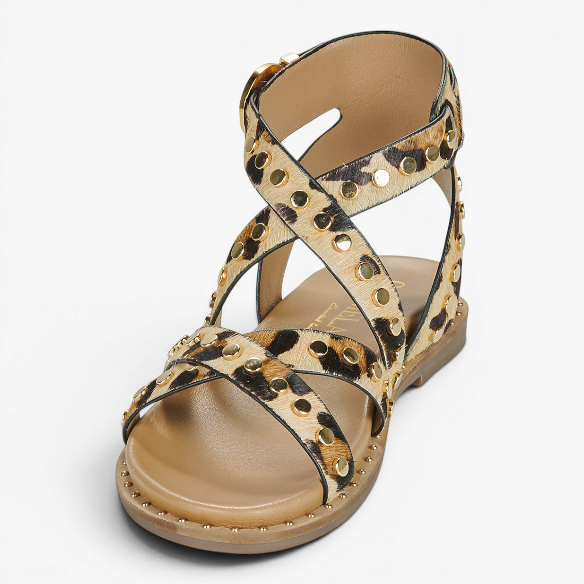 Carmela Leopard Sandal (Buckle Fastening) – 162393