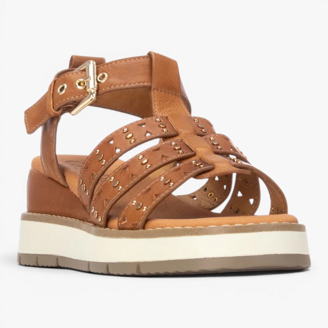 Carmela Camel Sandal (Platform Sole) – 163252