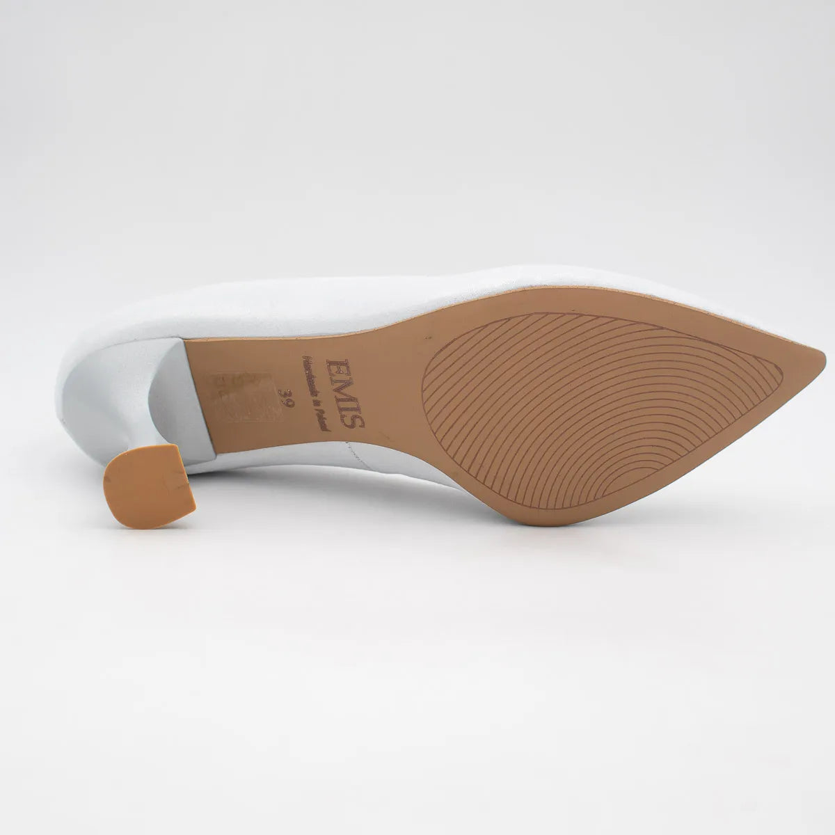 EMIS White Court Shoe (Metallic Finish) – S6047/206