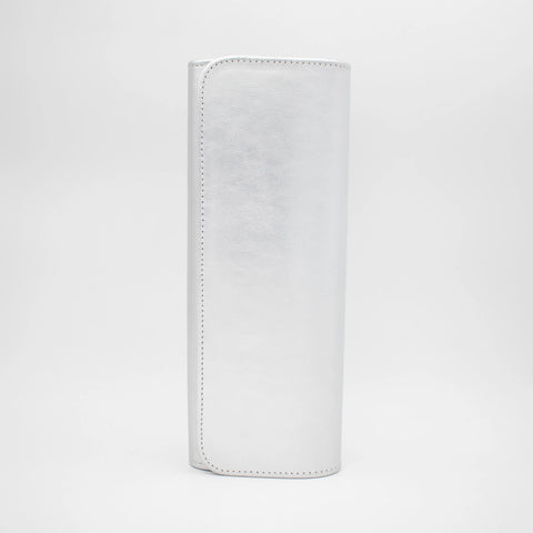 Emis Silver Metallic Occasion Clutch Bag