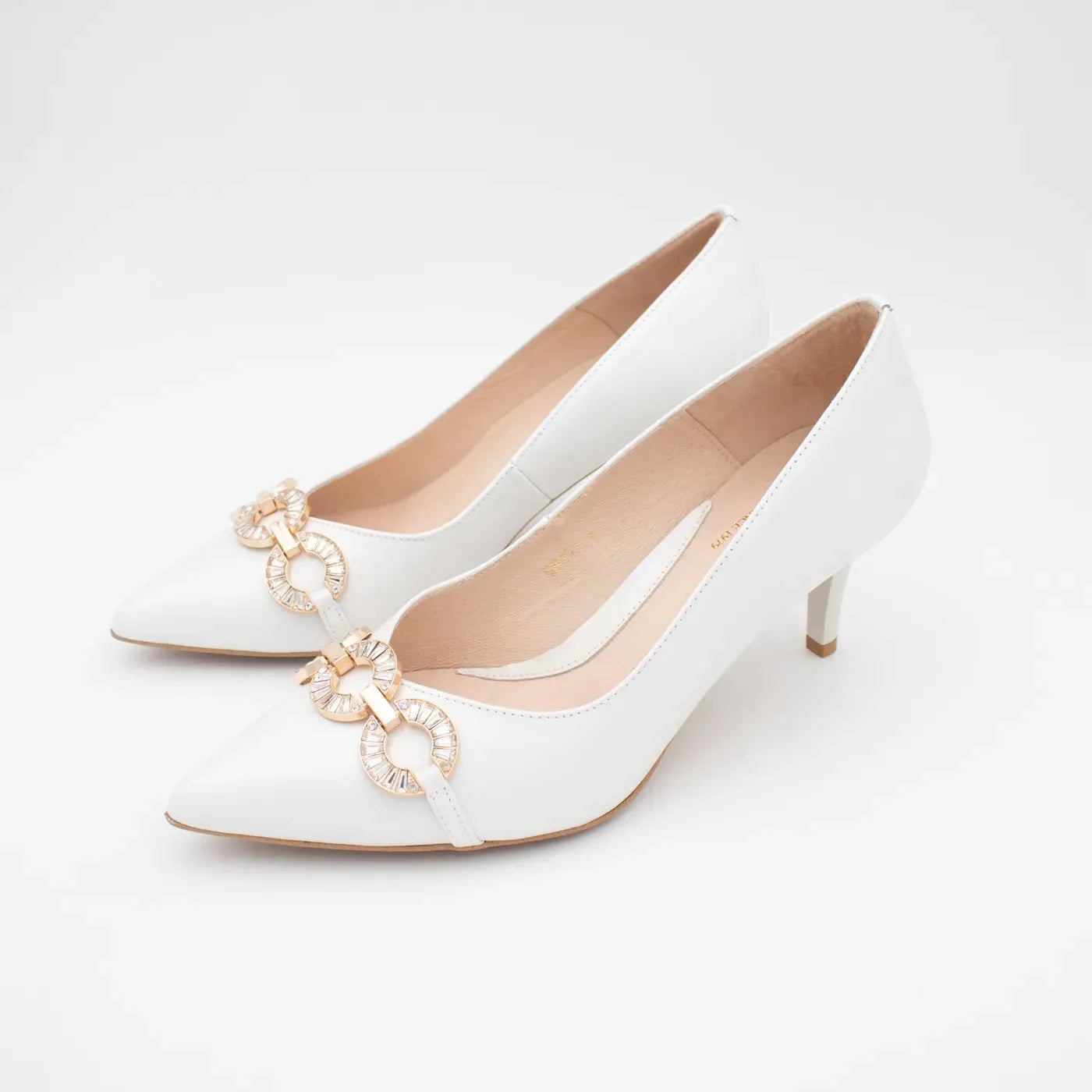 EMIS Elysia Ecru Heels – Classic Elegance with a Delicate Touch - Leavys Shoes
