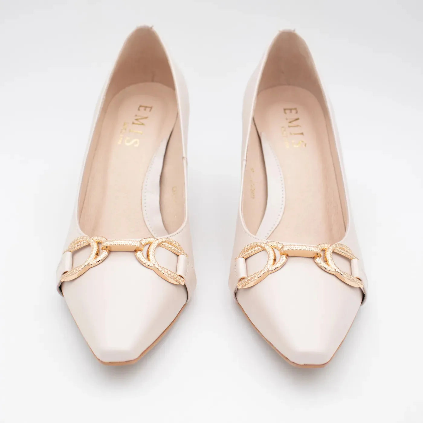 EMIS Isadora Beige Heels – Understated Luxury with a Modern Twist - Leavys Shoes