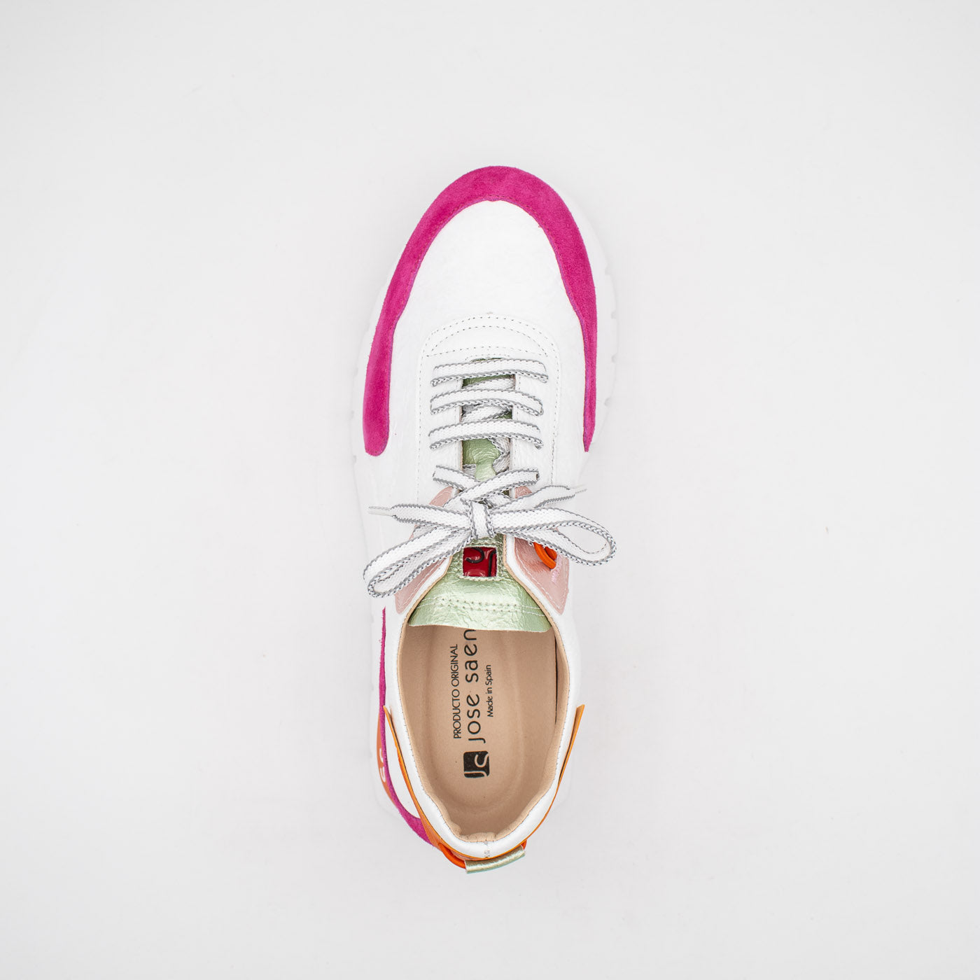 Jose Saenz Fuchsia White Multi Trainer (Wide Fit) – 2287 FUCSIA/BLANCO
