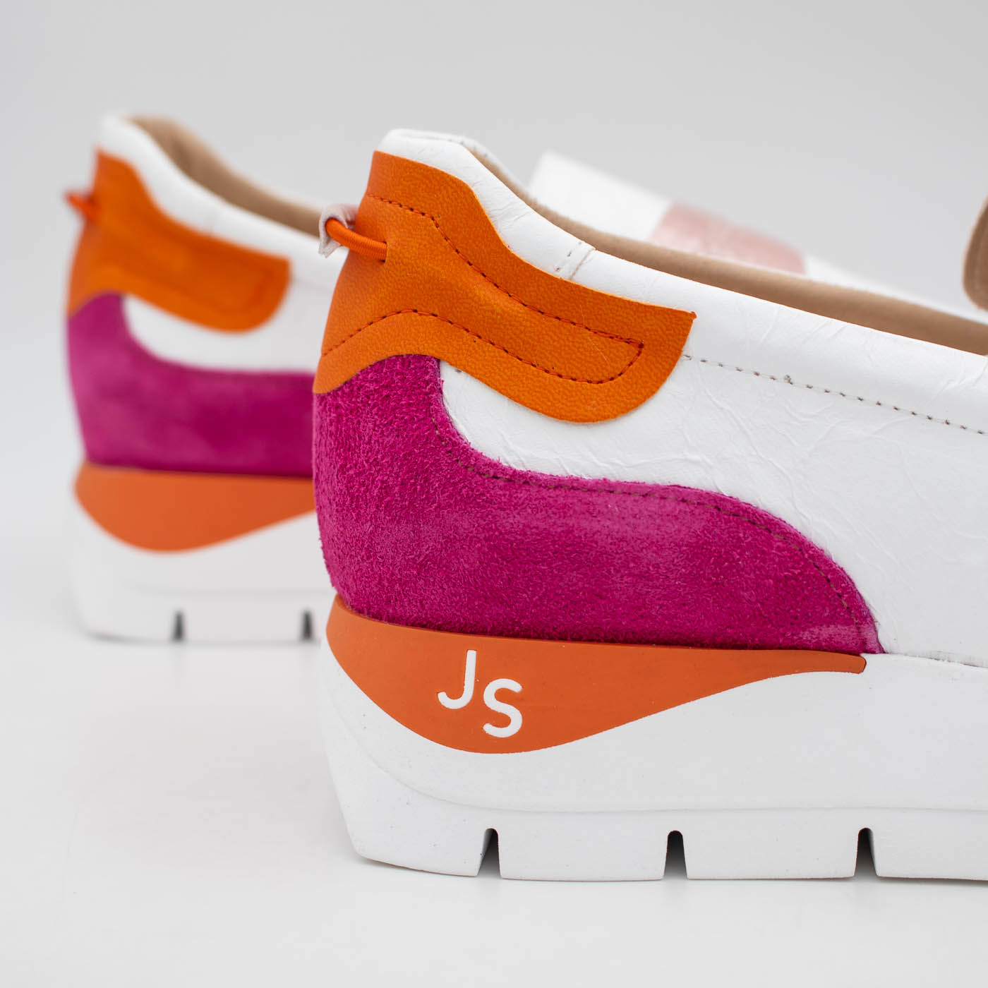 Jose Saenz Fuchsia White Multi Loafer (Wide Fit) – 2290 FUCSIA/BLANCO