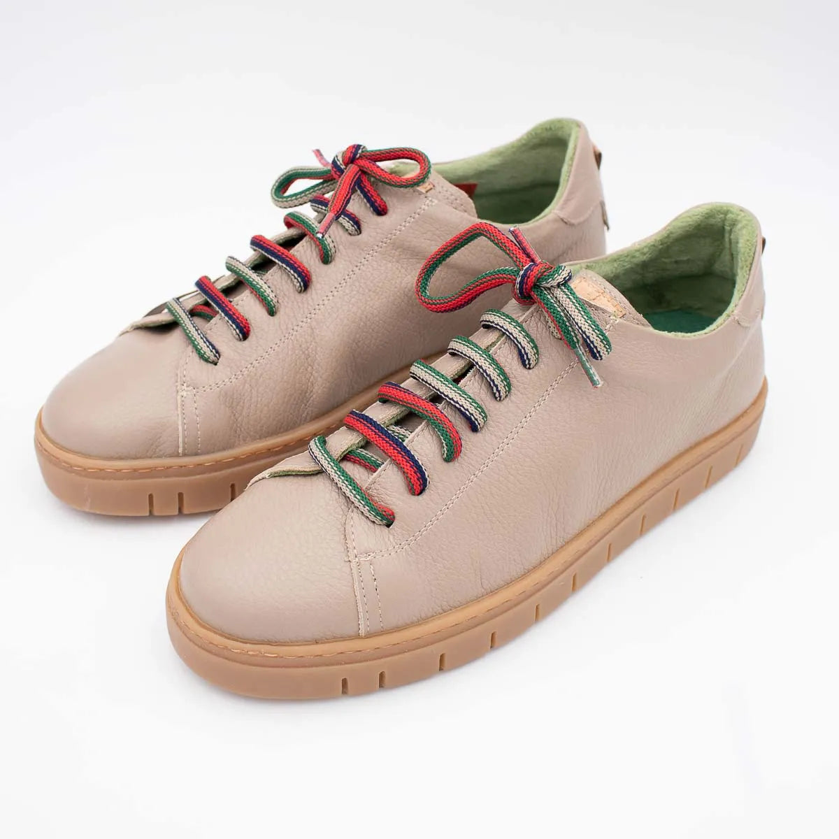 Jose Saenz Rural Leather Sneakers – Taupe (2331-BG) - Leavys Shoes