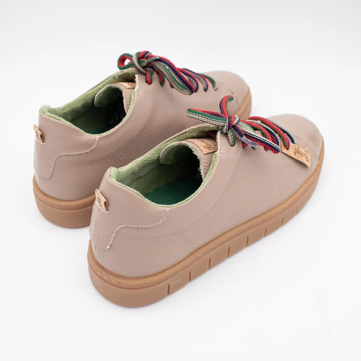 Jose Saenz Rural Leather Sneakers – Taupe (2331-BG) - Leavys Shoes