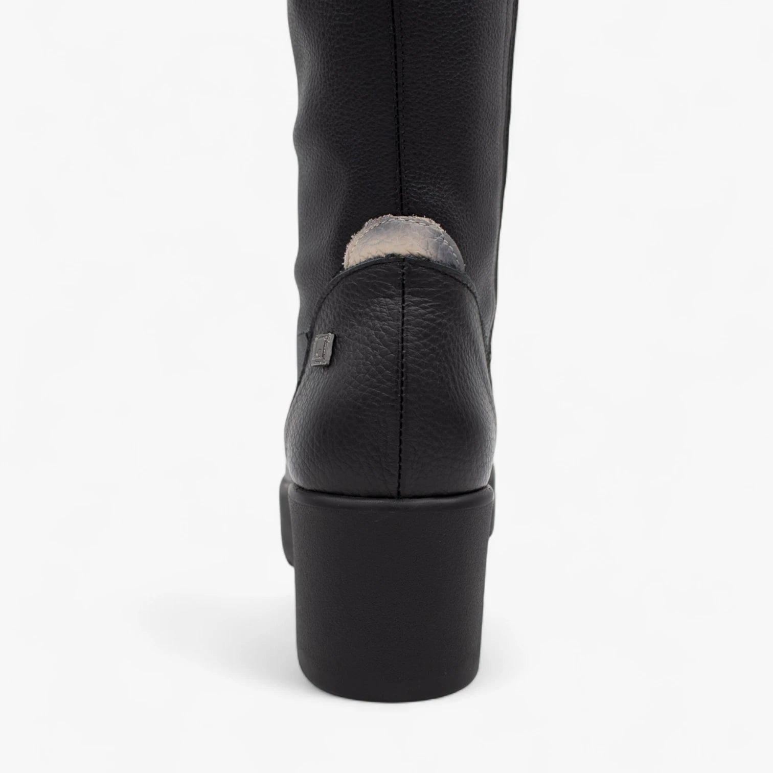 Jose Saenz 6428 Negro-Beige Knee-High Wedge Boots - Leavys Shoes