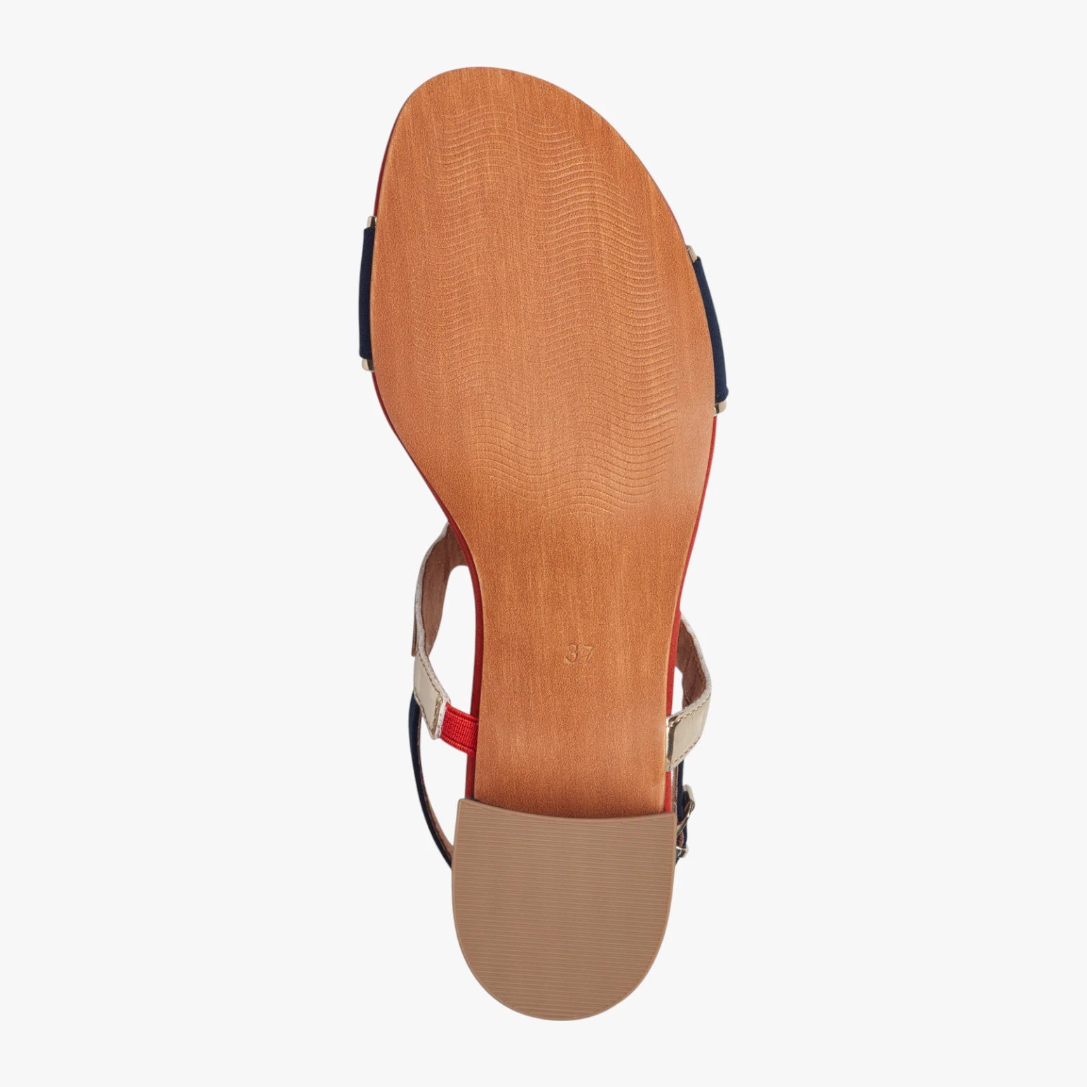 Marco Tozzi Navy Multi Sandal (Block Heel) – 2-28230-42 890