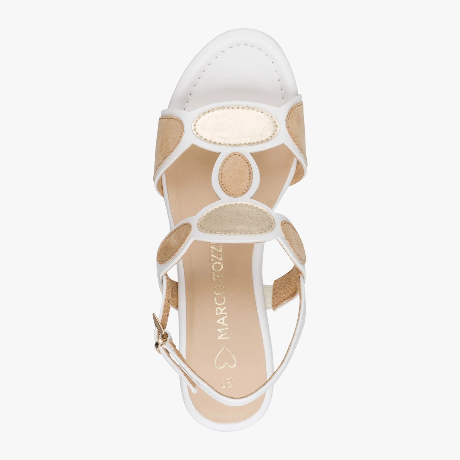 Marco Tozzi White Multi Sandal (Wedge Heel) – 2-28363-46 197