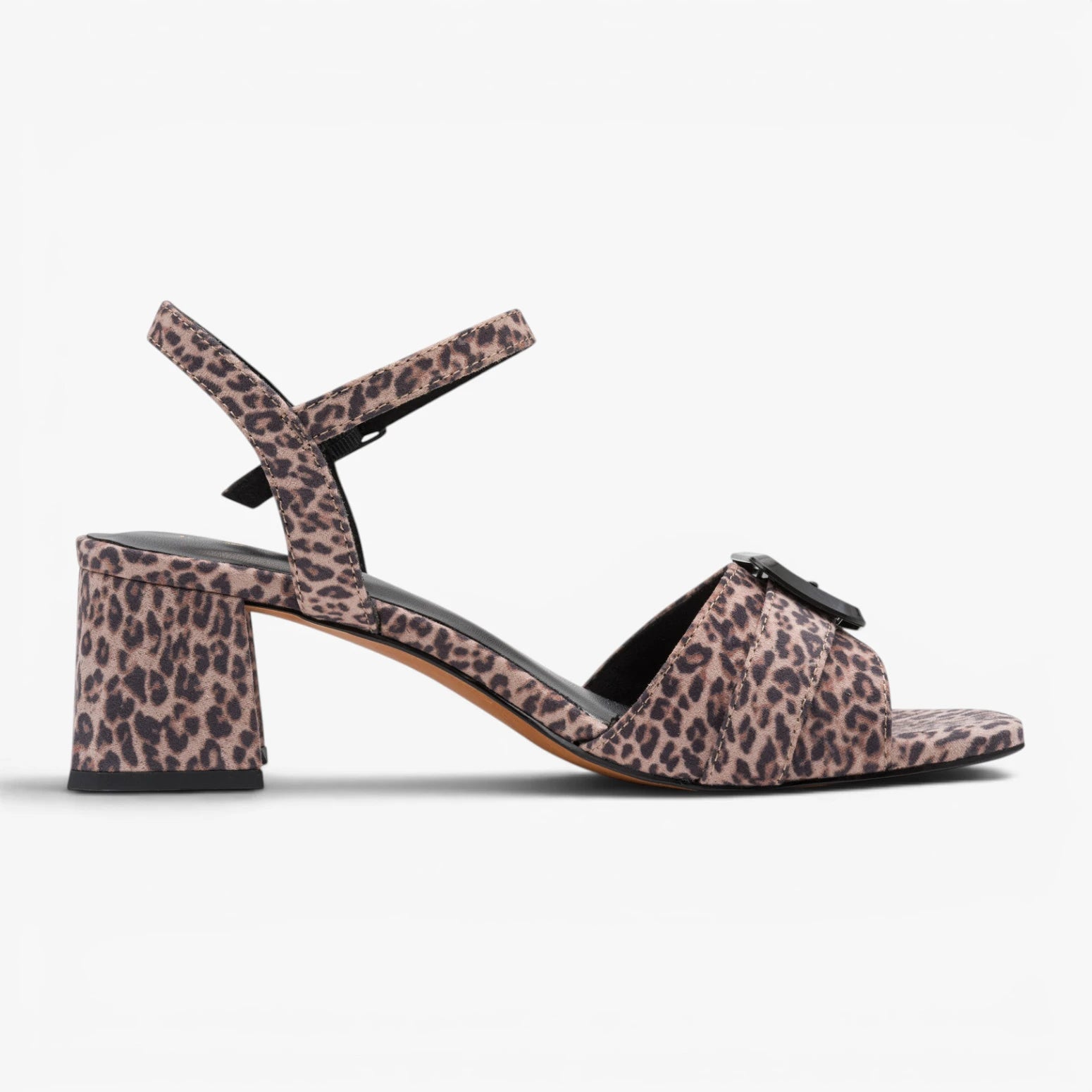 Marco Tozzi Leopard Brown Sandal (Block Heel) – 2-28387-44 973
