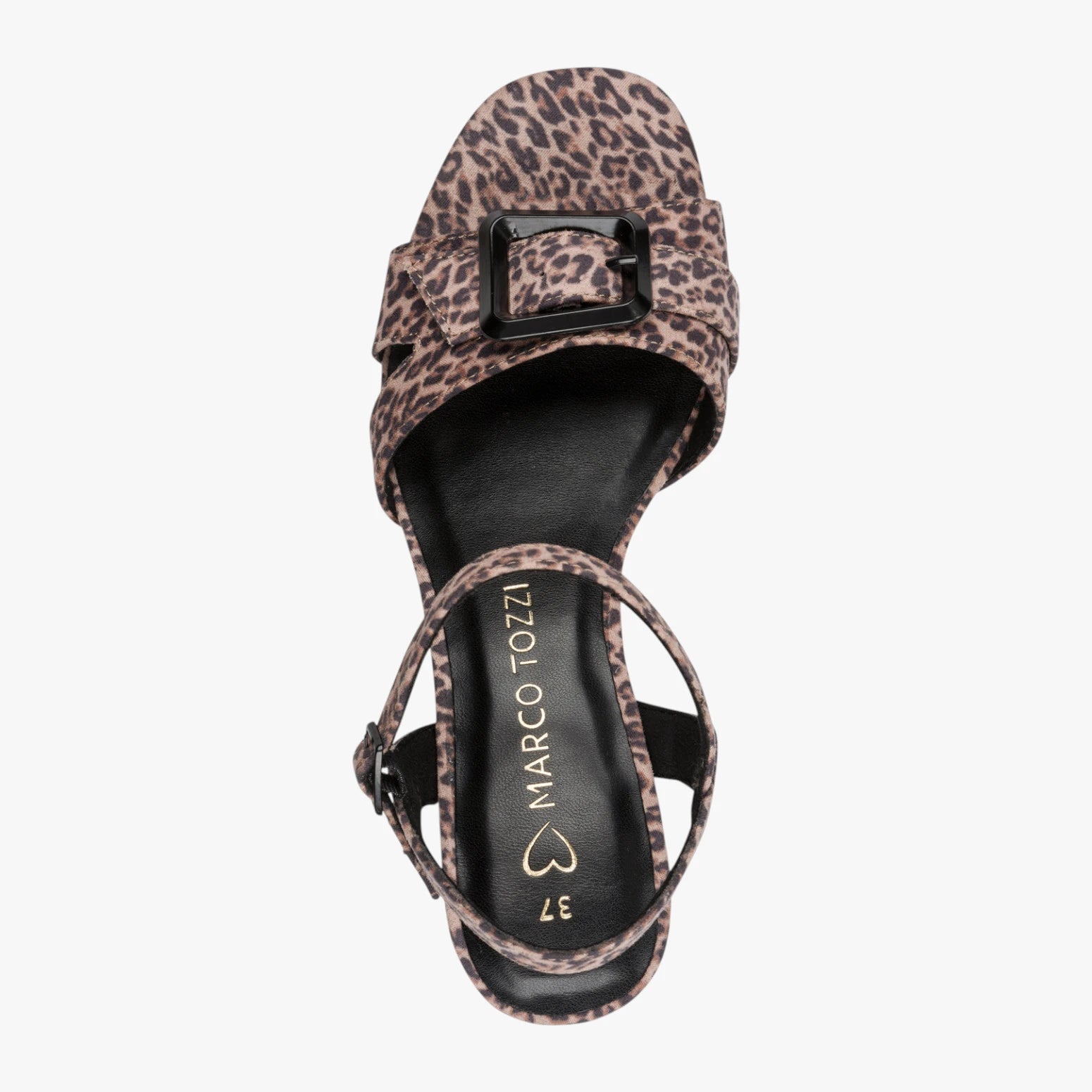 Marco Tozzi Leopard Brown Sandal (Block Heel) – 2-28387-44 973
