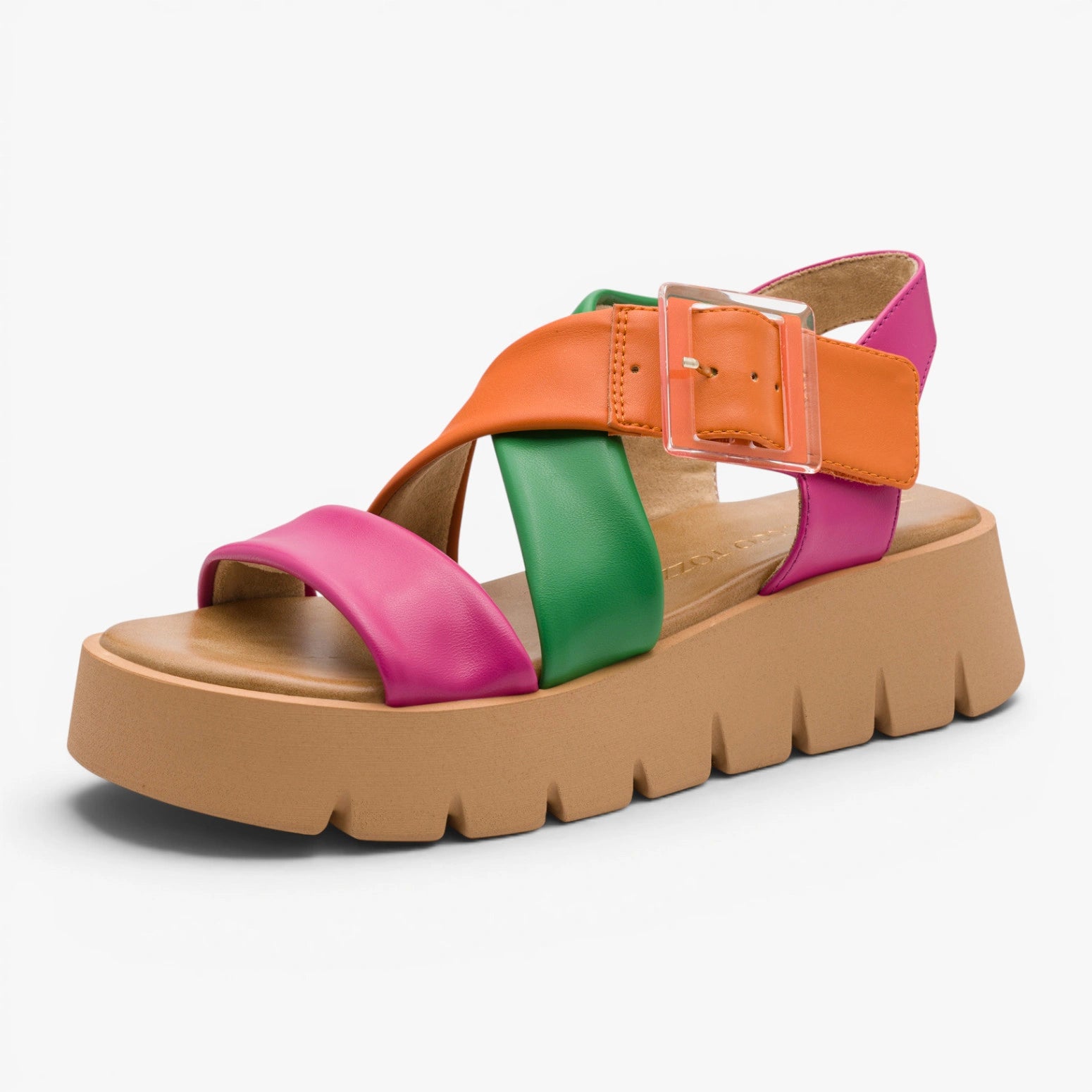 Marco Tozzi Pink Multi Sandal (Platform Sole) – 2-28525-46 514