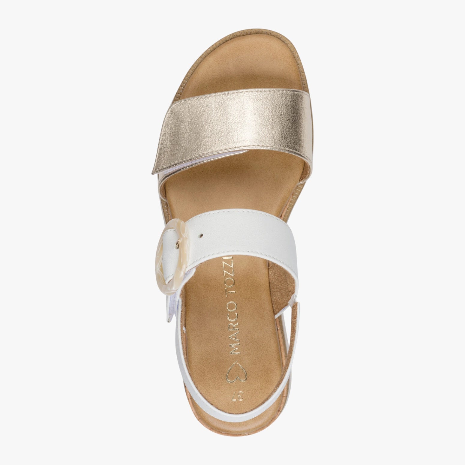 Marco Tozzi White Multi Sandal – 2-28712-46 197