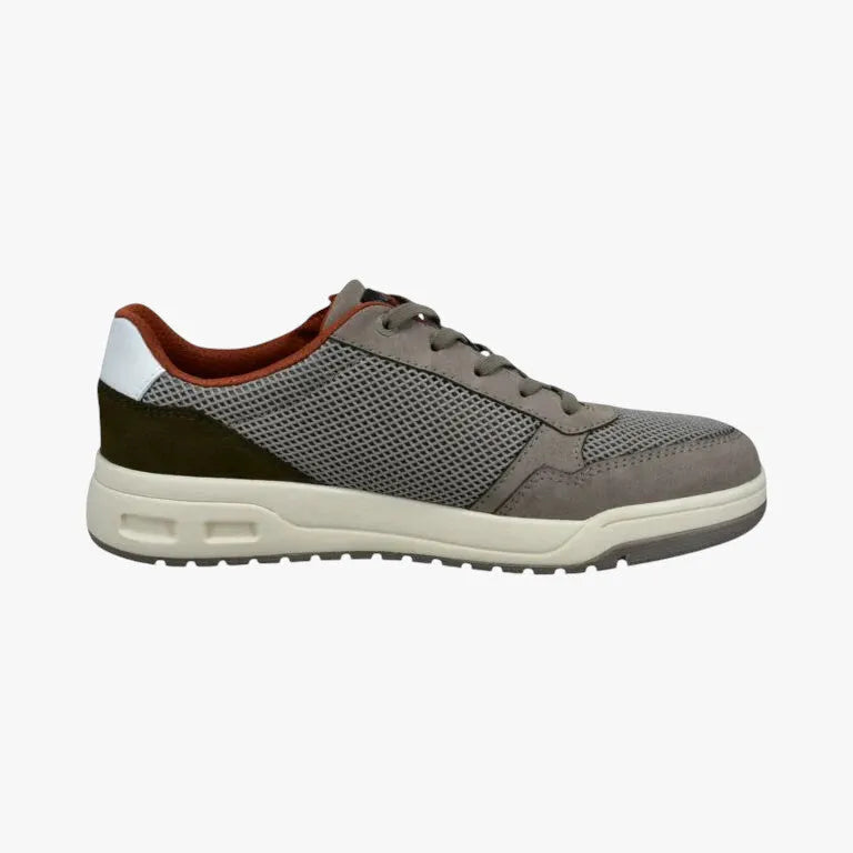 Bugatti Men’s Beige Mesh Zip Sneakers with EVA Ultralight Sole - Leavys Shoes