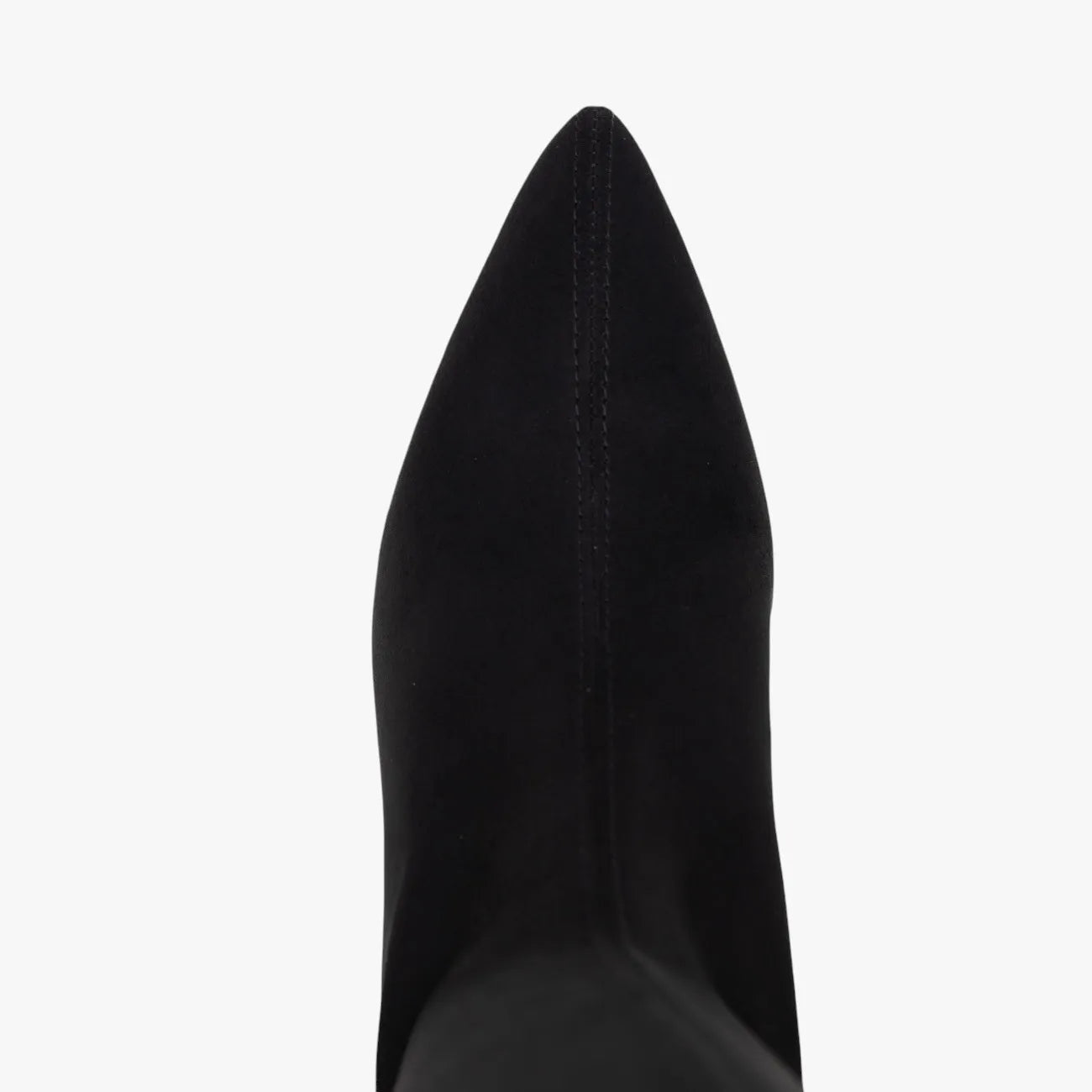 Miss Elastic Black Suede Knee-High Sock Boots