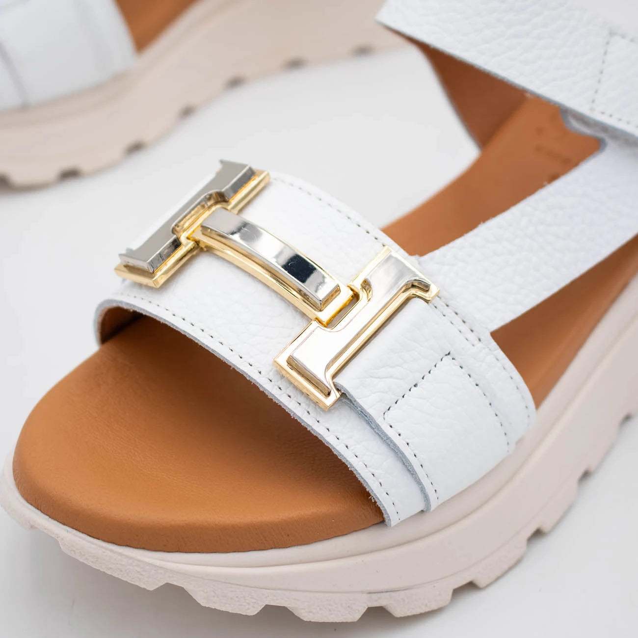 OH! My Sandals White Sandal (Platform Sole) – 5953