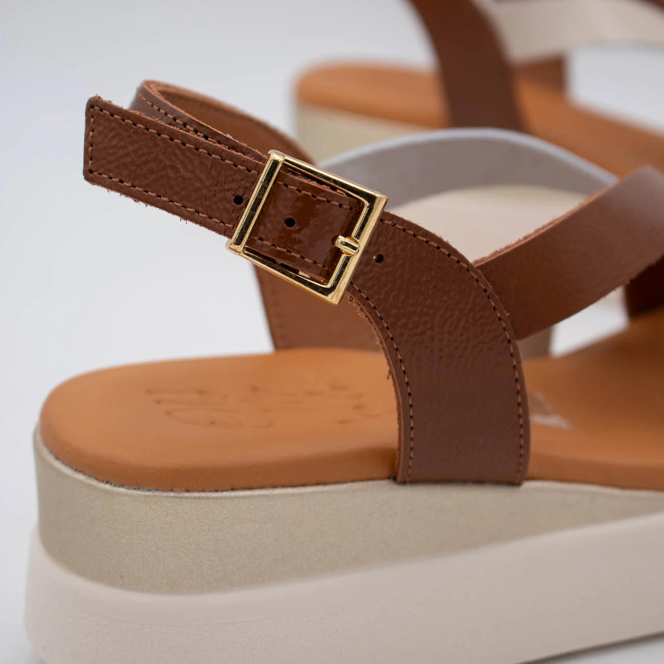 OH! My Sandals Tan Multi Sandal (Buckle Fastening) – 5960