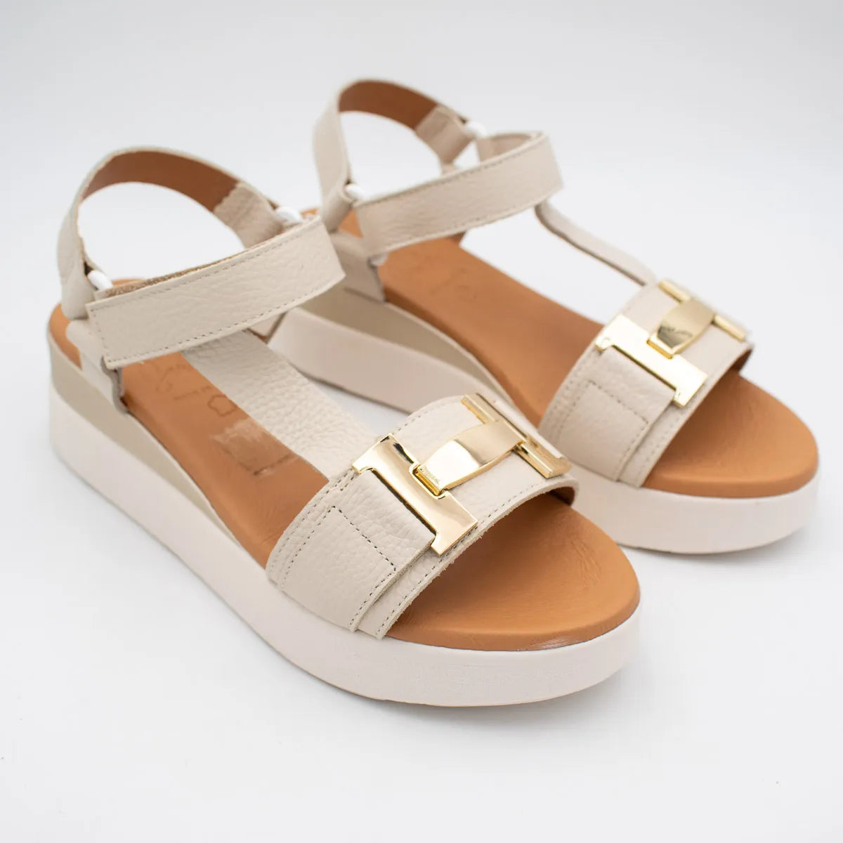 OH! My Sandals Ivory Sandal (Platform Sole) – 5961