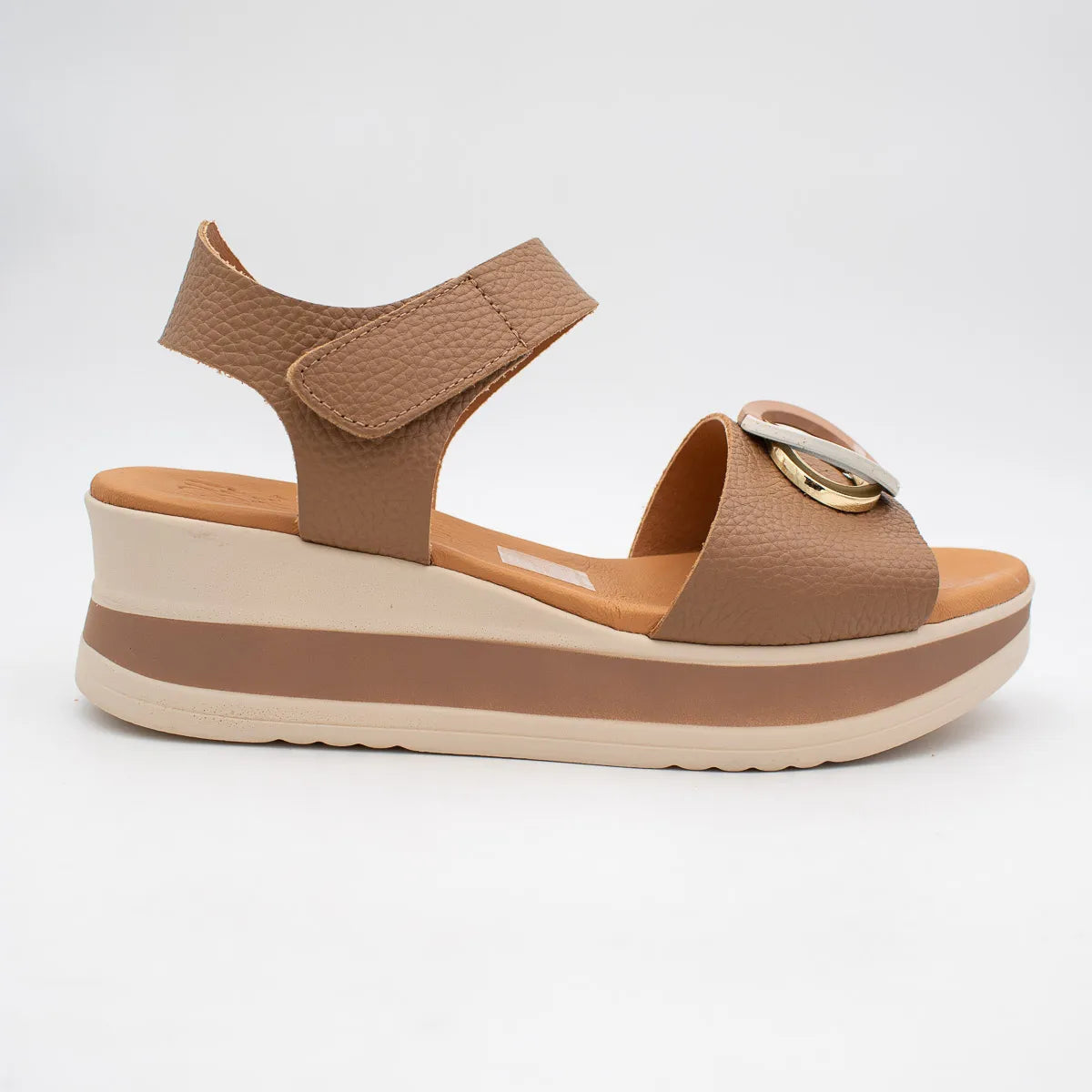 OH! My Sandals Taupe Sandal (Platform Sole) – 5974