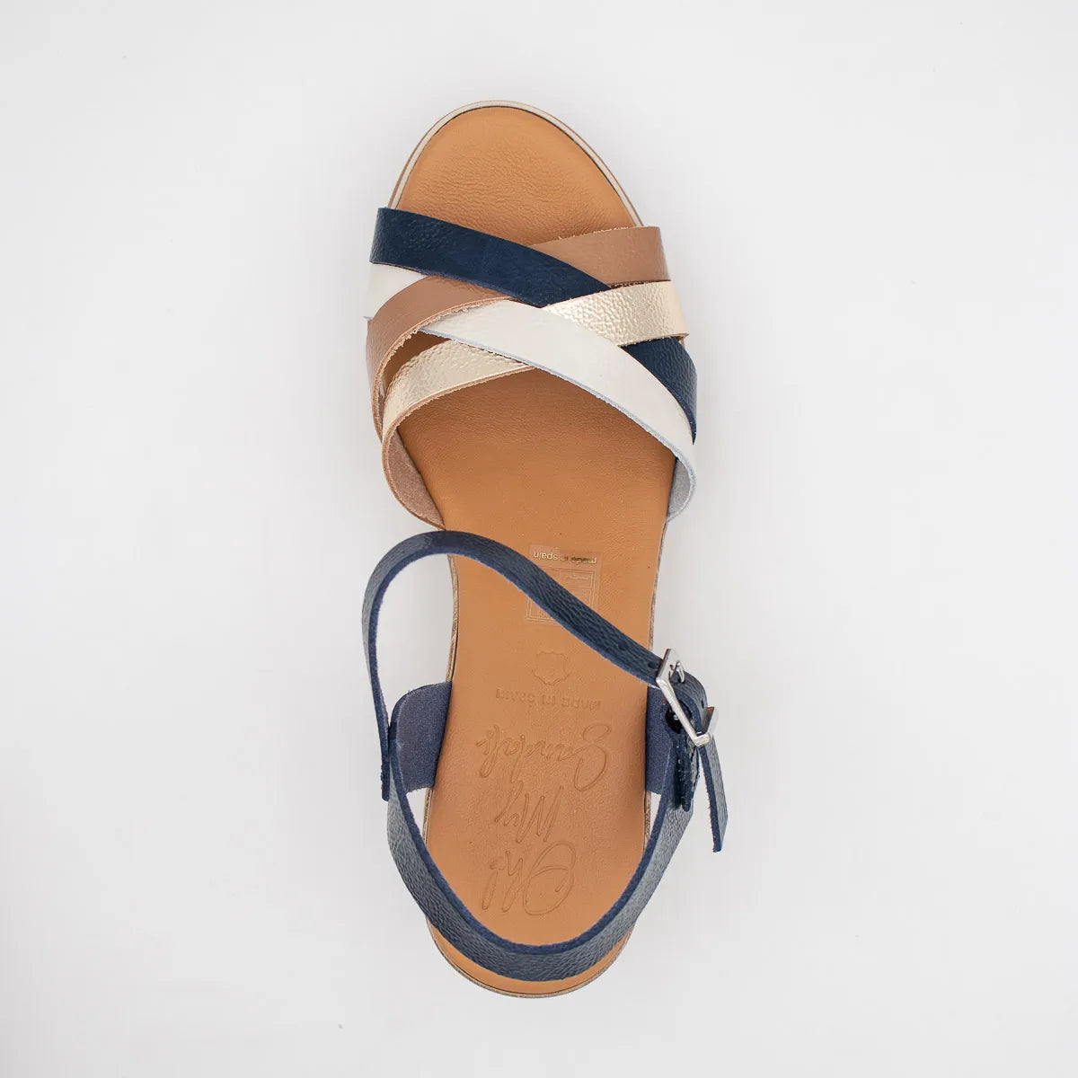 OH! My Sandals Navy Multi Sandal (Buckle Fastening) – 6004