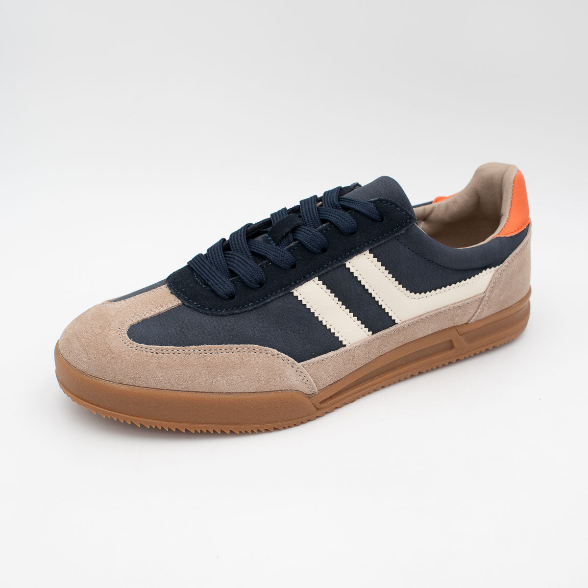 Redz Berlin-01 Retro Trainer – Navy/Beige