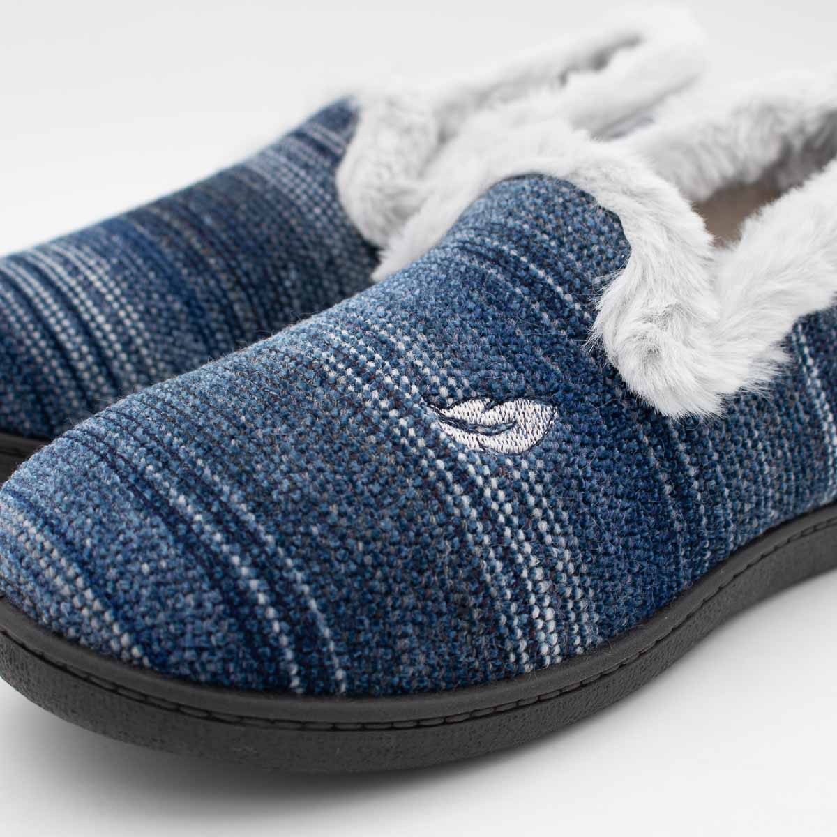 ROAL Plumaflex Women’s Slippers – Removable Eucalyptus Insole – Navy