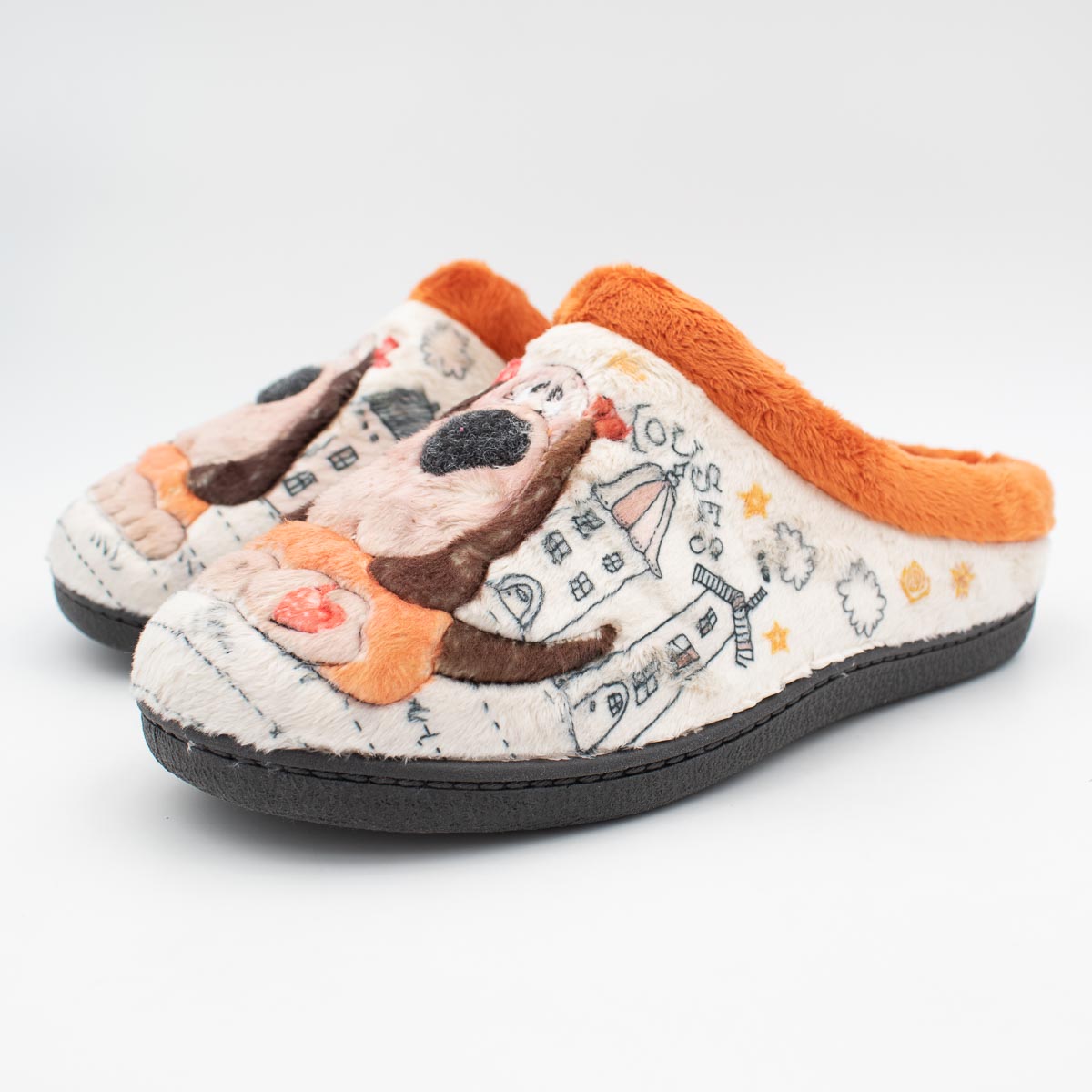 ROAL Plumaflex Women’s Dog Slippers – Removable Eucalyptus Insole – Perro