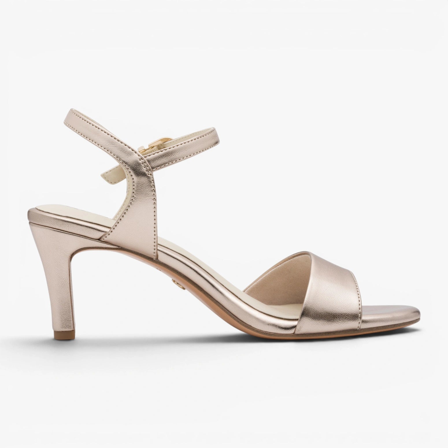 Tamaris Light Gold Vegan Heeled Sandal 1-28008-42-933