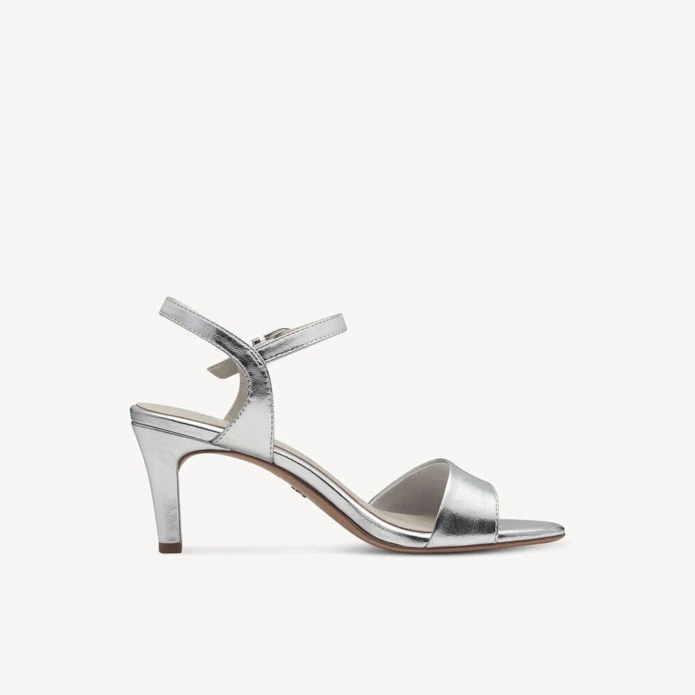 Tamaris Silver Heeled Sandal