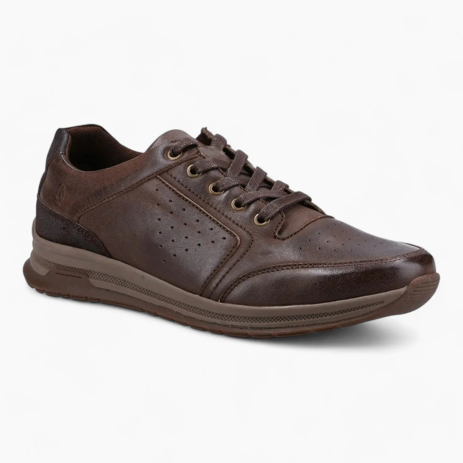 Hush Puppies Joseph Men's Classic Lace-Up Shoes – Leather & Memory Foam Comfort - Leavys Shoes