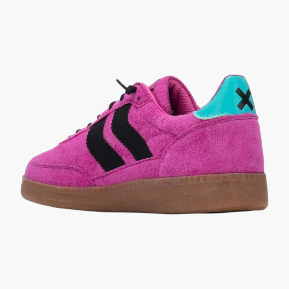 XTI Fucsia Faux Suede Vegan Trainers - Leavys Shoes