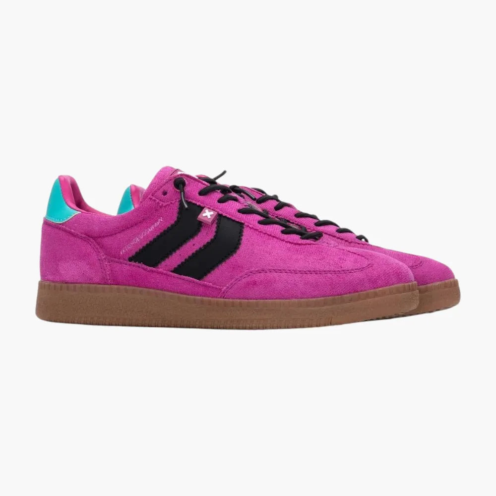 XTI Fucsia Faux Suede Vegan Trainers - Leavys Shoes