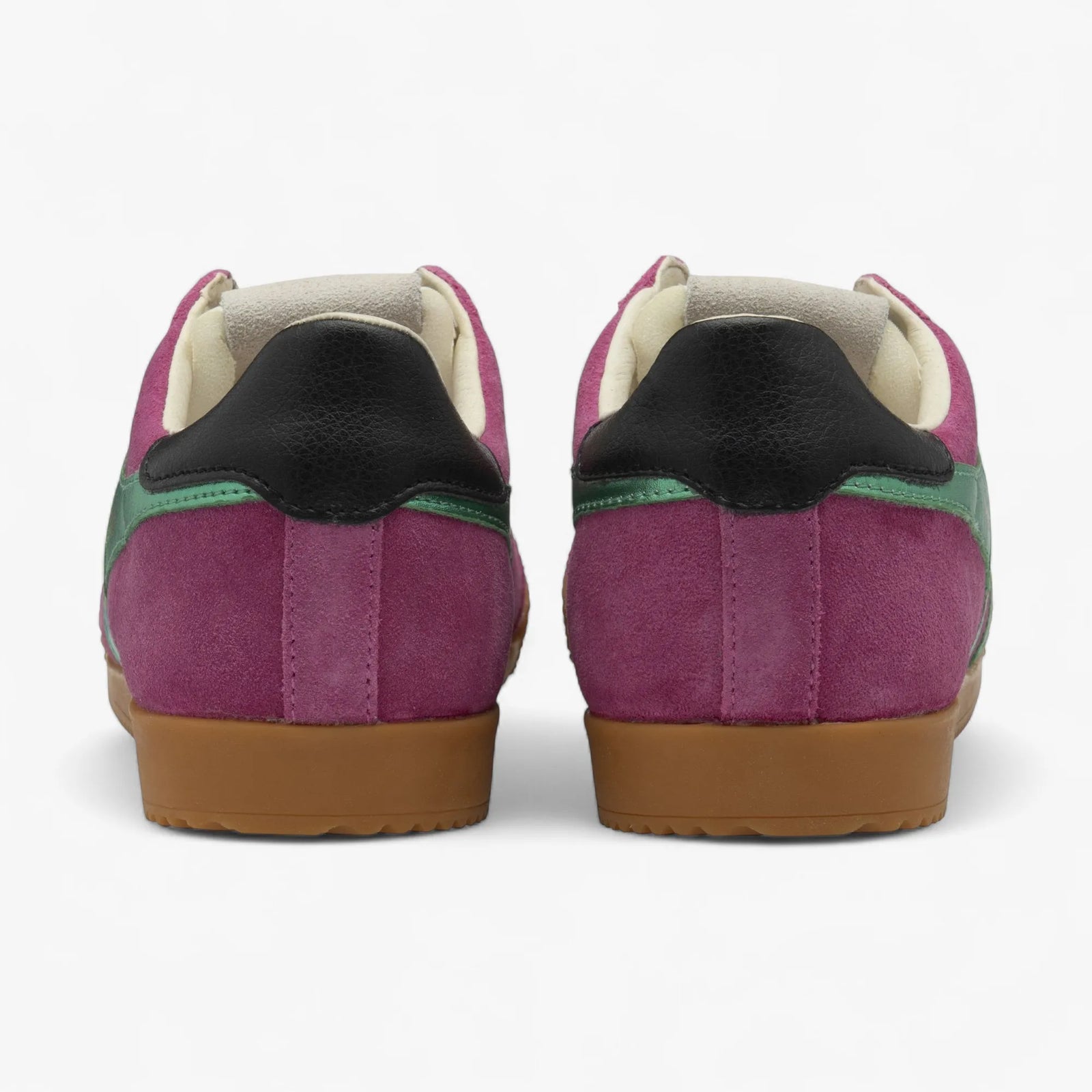 Gola Elan Glitz Women’s Trainers – Fuchsia/Emerald/Black (CLB790KN2) - Leavys Shoes