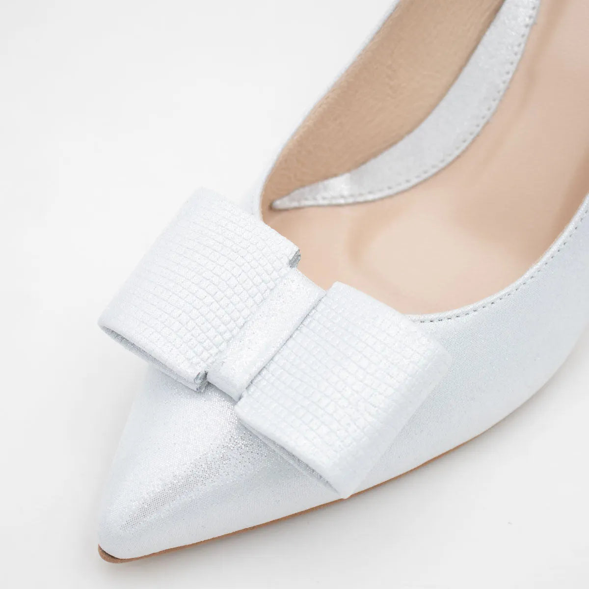 Silver Shine Classy Silver High Heels - Leavys Shoes