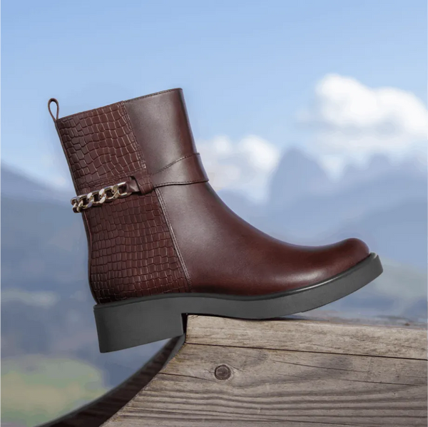 Wide fitting ankle boot outside.