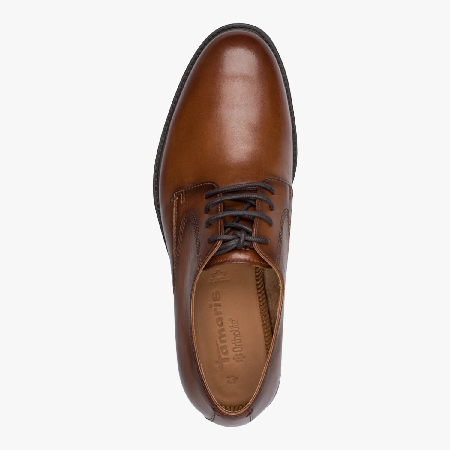 Tamaris Men Cognac Brown Leather Lace-Up Shoe