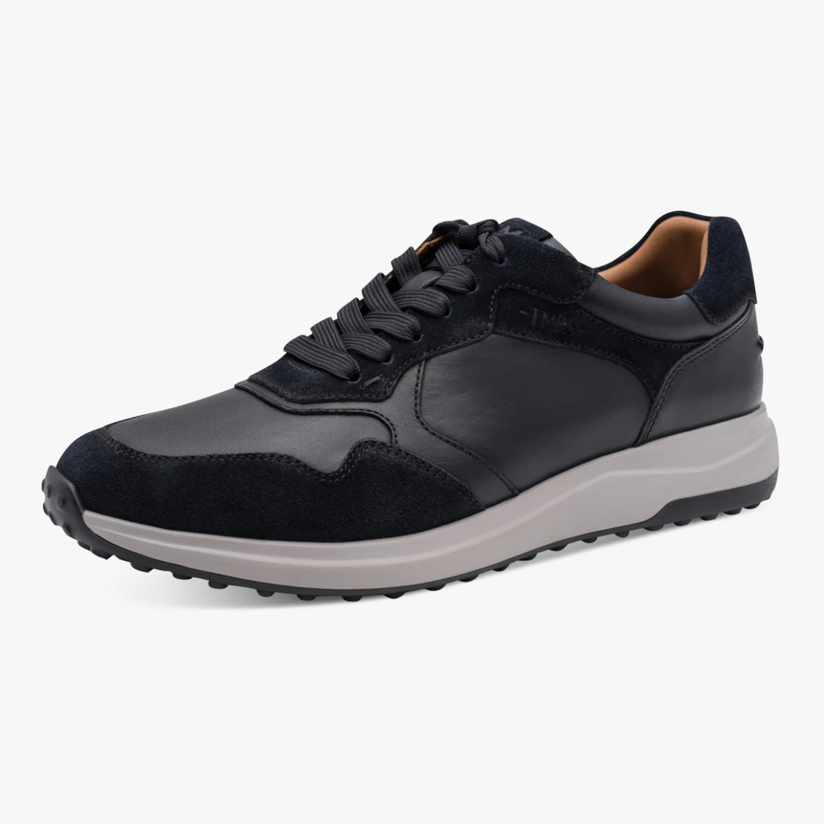 Tamaris Men’s Navy Leather Lace-Up Trainers